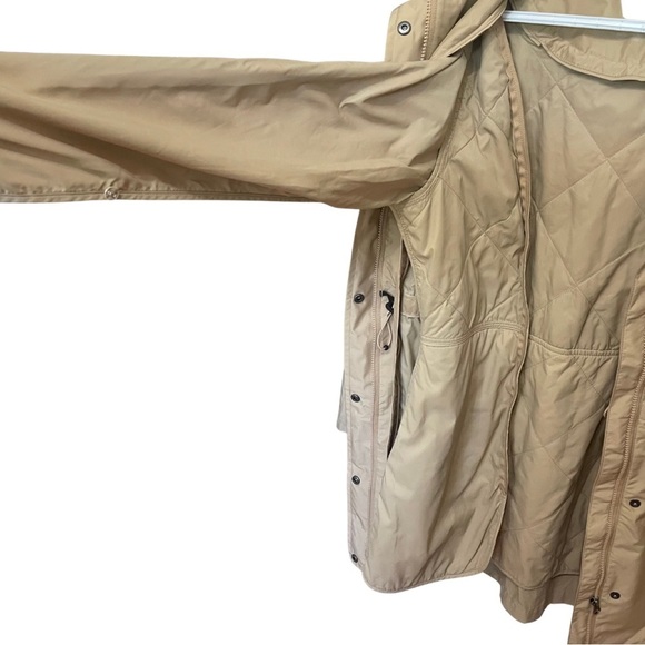 L.L. Bean Women's Tan Raincoat Sz S H2OFF Removable Lining - Picture 14 of 16